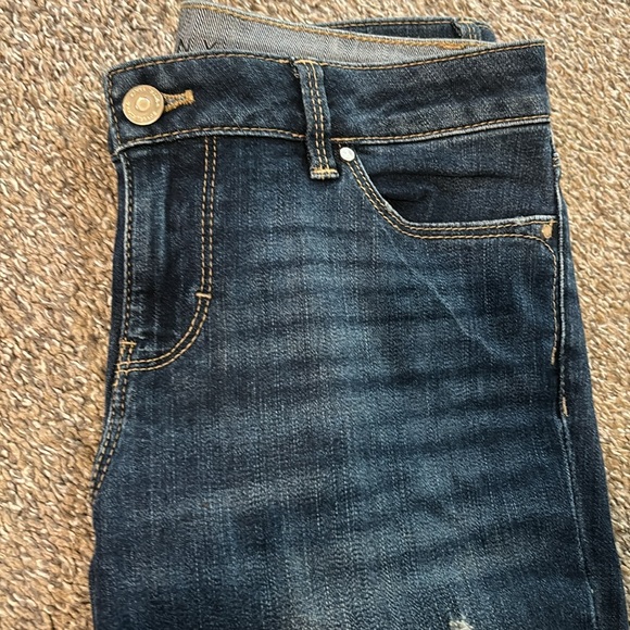 White House Black Market Skinny Jeans - Gold Sequin detail - Picture 4 of 7